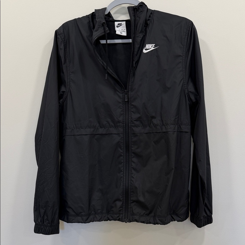 Nike Black Lightweight Hooded Bomber Jacket